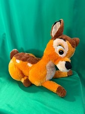 Disney Store Bambi 12" Plush Stuffed Animal Baby Deer Fawn Lying Down Pose