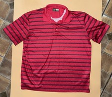 Callaway Opti Dri Golf Polo Shirt Mens XL Red Striped Performance