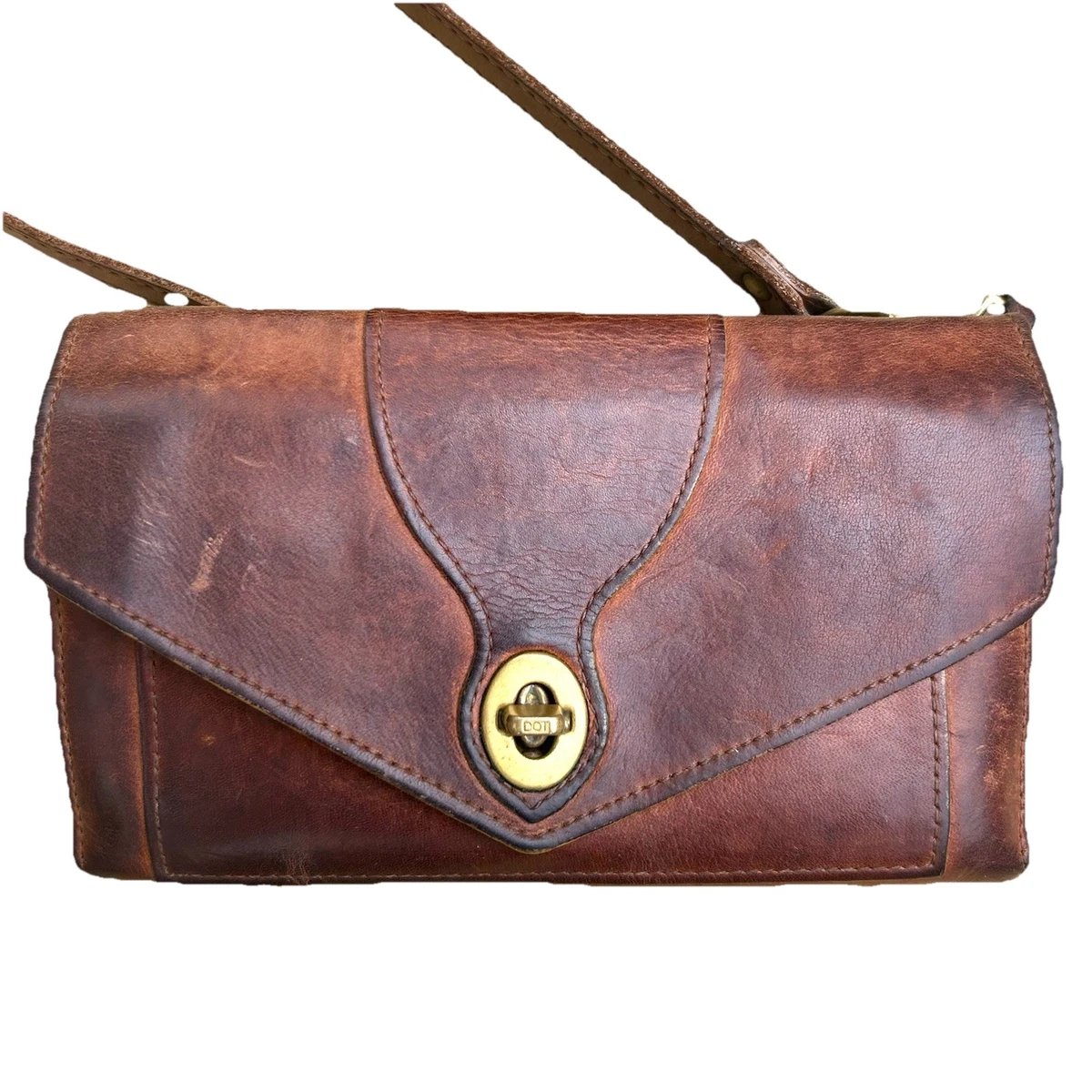 Vintage JW Hulme Co. Red Leather Concho Double Pocket Sling Saddle Bag J.W Hulme Women main image 2