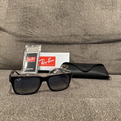 NEW Ray-Ban Inverness RB2191 54mm Black Frame Blue Gradient Lens