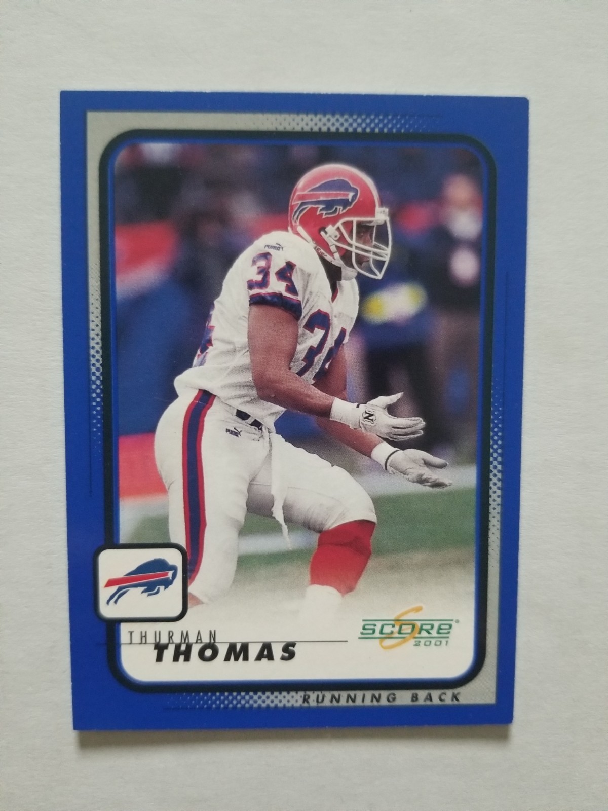 2001-Score-#109-Thurman Thomas-Buffalo Bills