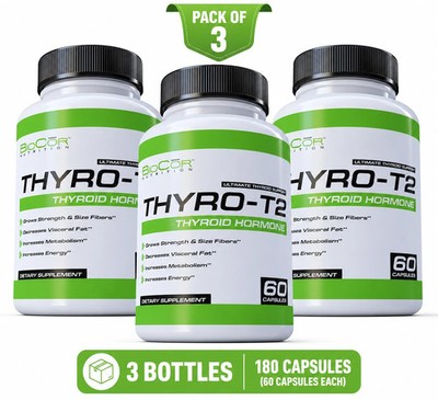 Thyro-T2 Thyroid Hormone Fat Burner Supplement, Boost Metabolism & Lose Weight 