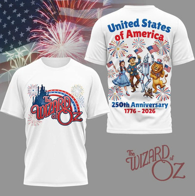 The Wizard Of Oz 250th Anniversary America 1776-2026 AOP 3D T-Shirt