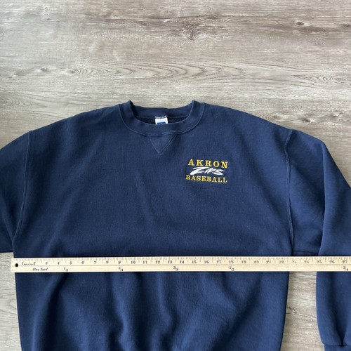 Russell Athletic Vintage Akron Baseball LogoSweatshirt Mens XLarge Fleece Heavy - Picture 6 of 10