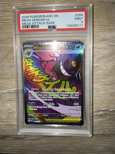 Mega Gengar ex 269/217 Me: Ascended Heroes Holo Psa 9