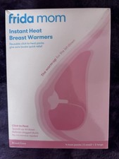 Frida Mom Reusable Instant Heat Breast Warmers Includes 4 Heat Packs