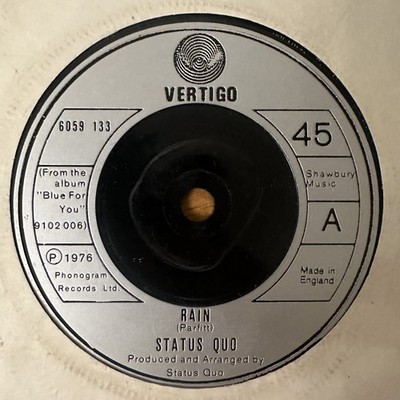 Status Quo   Rain - Vinyl 7'' Single UK Import - VG