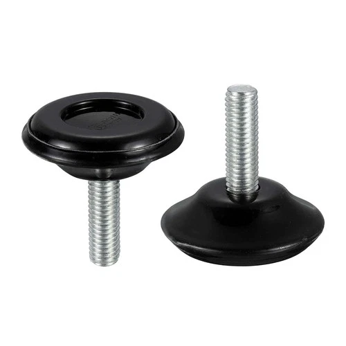 Furniture Glide Leveling Feet Adjustable Thread – Black 8 Pack