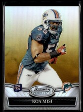 2010 Bowman Sterling Gold Refractors Koa Misi RC 22/25 Miami Dolphins #36
