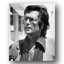 Robert Evans Photo 8x10 Producer Actor 1970s Headshot Black And White Portrait