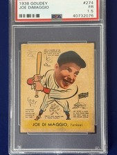 1938 Goudey - #250 Joe DiMaggio - PSA 1.5