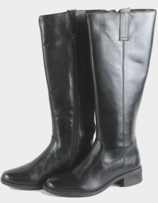 Manoukian Romy Black Stiefel,schwarz,dehnbare Waden Damen Gr.36,neu
