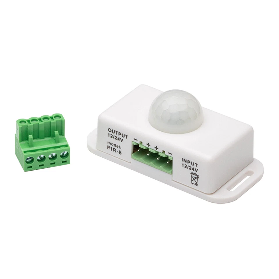 Automatic DC 12V-24V 6A/8A infrared PIR Motion Sensor Switch For LED Strip Light - Image 2 of 4