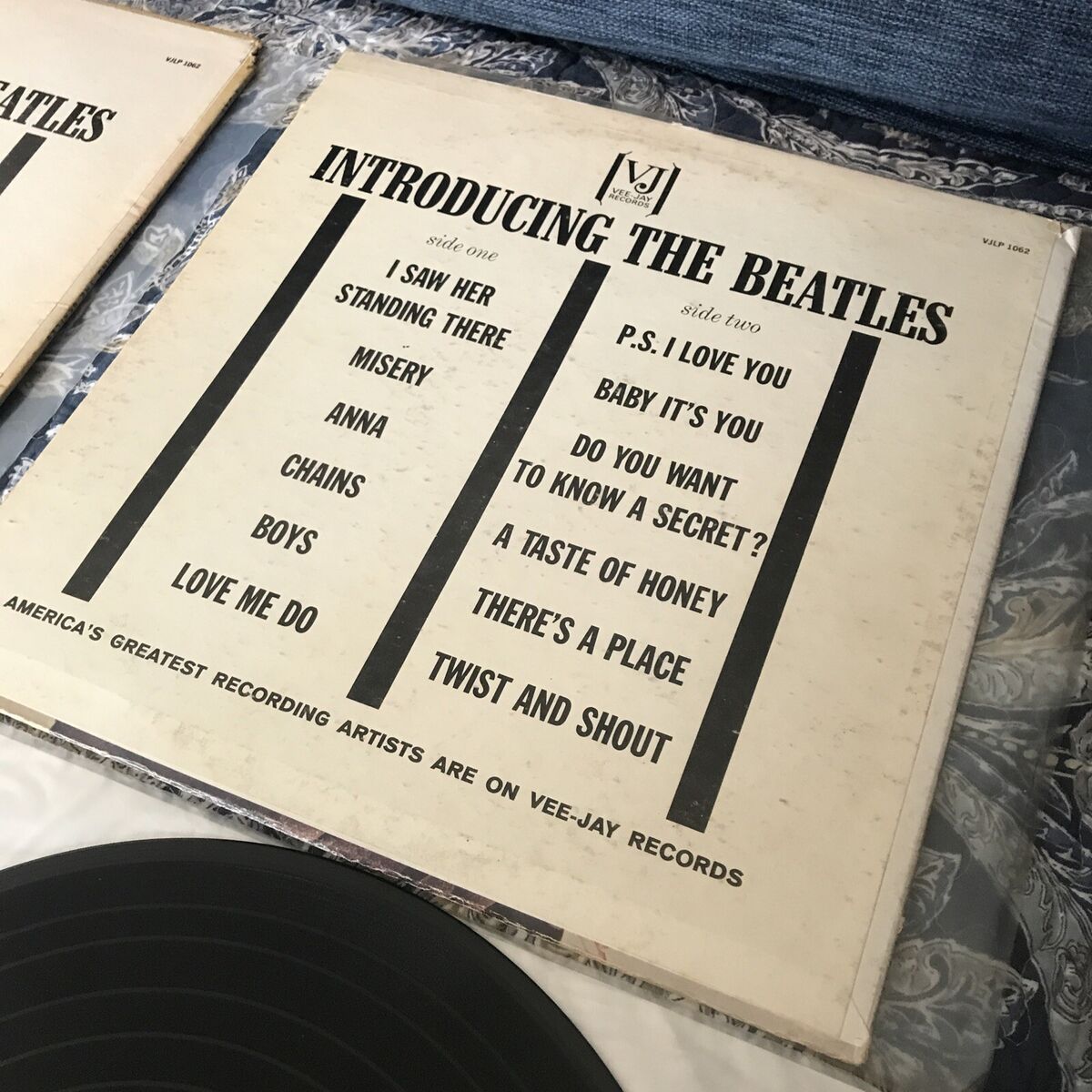 2) Introducing The Beatles 1964 Vinyl Vee-Jay Records LP1062 2) Introducing The Beatles 1964 Vinyl Vee-Jay Records LP1062