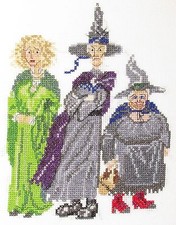 Discworld The Witches counted cross stitch kit/chart 14s aida Weatherwax