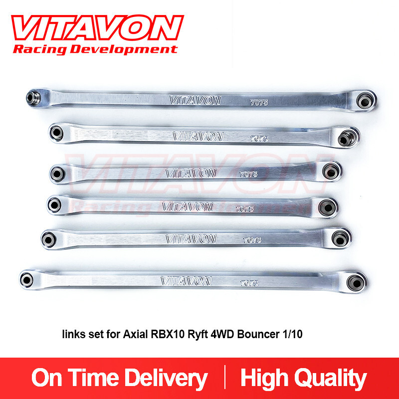 VITAVON Manica Anteriore Assiale In Alluminio 7075 Per RBX10 Ryft 4WD 1/10 - Nero