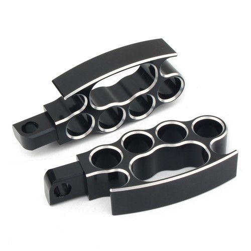 2PCS Foot Pegs Male Mount For Harley Touring Softail Dyna Sportster 883 1200 US - Picture 6 of 8