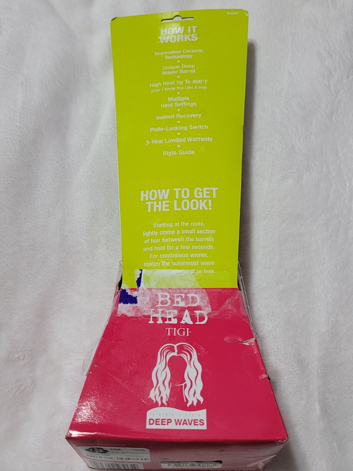 TIGI Bed Head Wave Artist Tourmaline Ceramic Deep WaverBlue Distressed