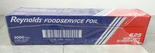 REYNOLDS  625 FOOD SERVICE HEAVY DUTY ALUMINUM FOIL  18" X 1000 FT  128736-1 JR