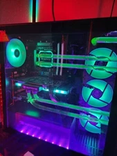 gaming pc desktop Intel I9 with Nvidia 3070 Watercooled 