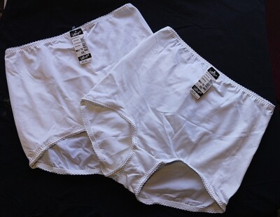 2 Pair NWT Vintage Rago Tummy Control Shapware Brief Style 511 Panties ...