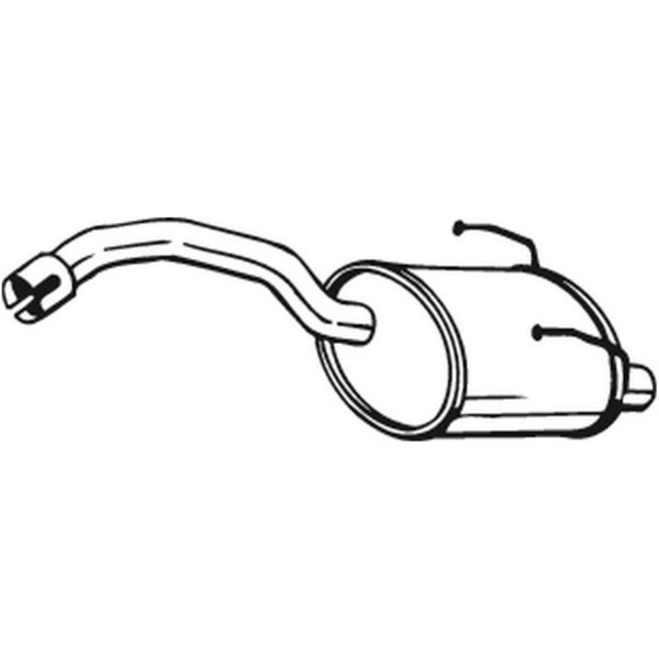 Bosal EndschalldäMpfer SchalldäMpfer FüR Fiat 500 C Ford KA 148-193-image