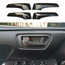 Carbon fiber color Inner Door Open Handle Cover Fit For Toyota Camry 2012-2017