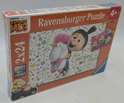 Ravensburger 07811 Agnes und die Minions 2x24 Teile Puzzle Einhorn Minion NEU - Bild 1 von 4