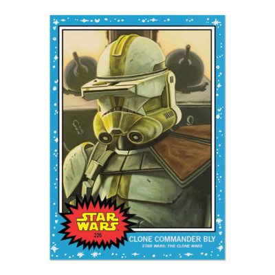   Topps Star Wars Living Set #226 Clone Commander Bly - The Clone Wars