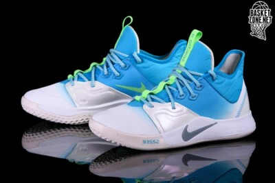 Nike PG 3 Paul George Lure Tint Blue Basketball AO2607-005 Sz 18