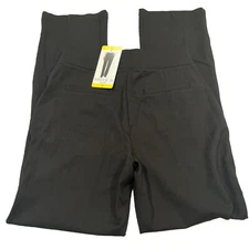 MATTY M Pull on Straight Leg Dress Pants Stretch Black Size Small 30" Inseam