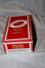 1875 ROMEO Y JULIETA CIGARROS Red Wooden Cigar Box EUC Tobacco Craft Art Storage