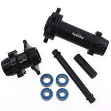 Powerhobby 7075 Aluminum Front & Rear Wheel Hubs Black Losi Promoto MX