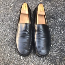 Męskie mokasyny do jazdy Cole Haan kolekcja czarne skóra rozmiar 8,5M Włochy