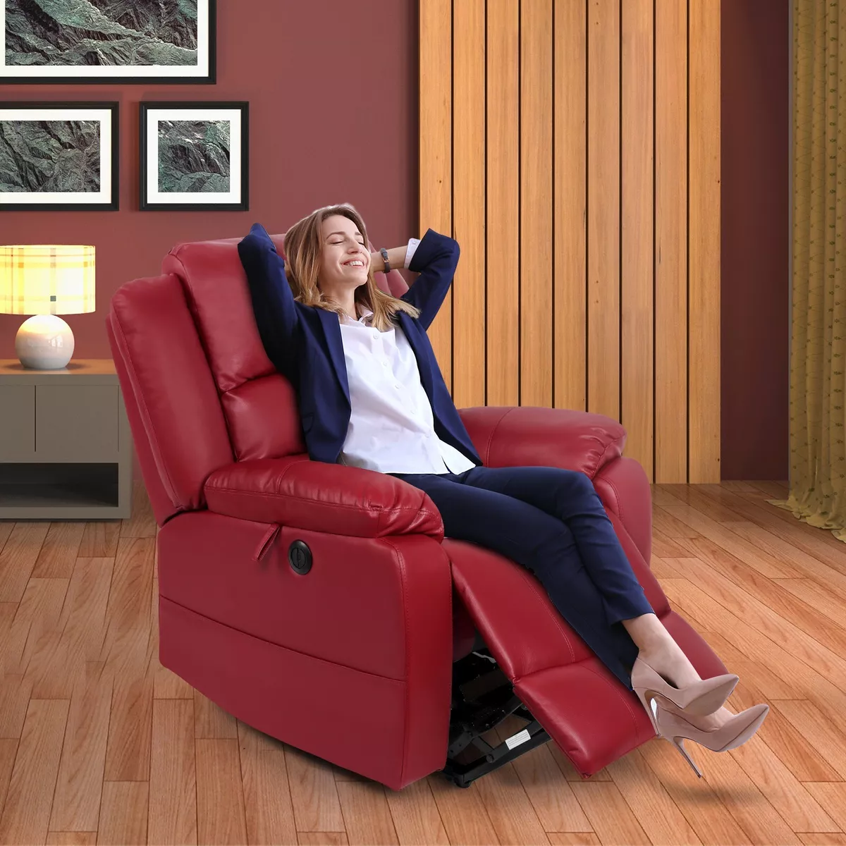 Power Lift Massage Recliner Chair for Elderly with Heavy Padded