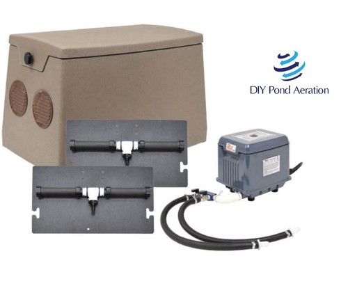 NUOVO kit aerazione laghetto lago acque poco profonde e profonde 1-4+ acri con recinto! - Foto 12 di 15