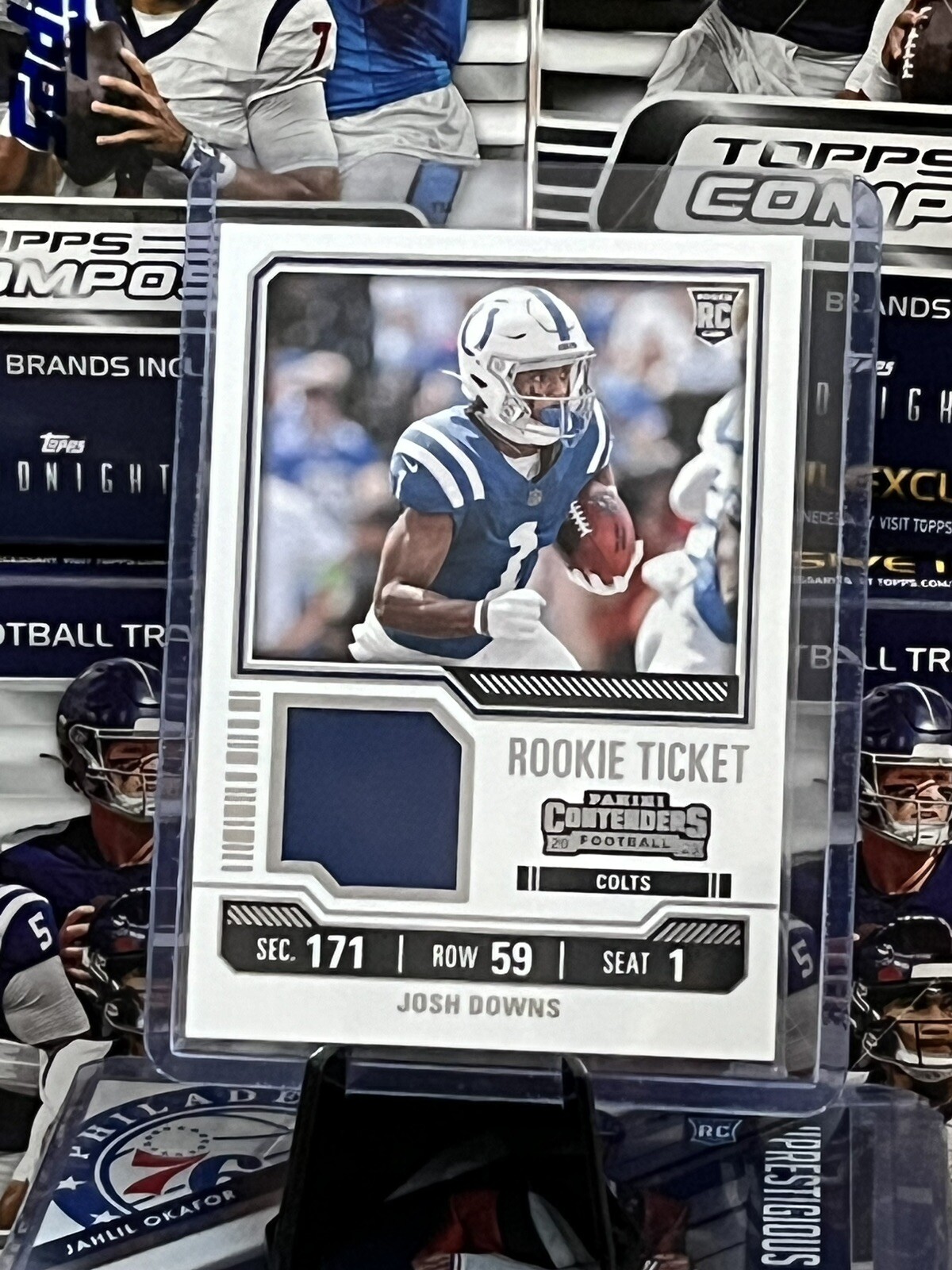 2023 Panini Contenders - Rookie Ticket Swatches Variations #TS21V Josh Downs...