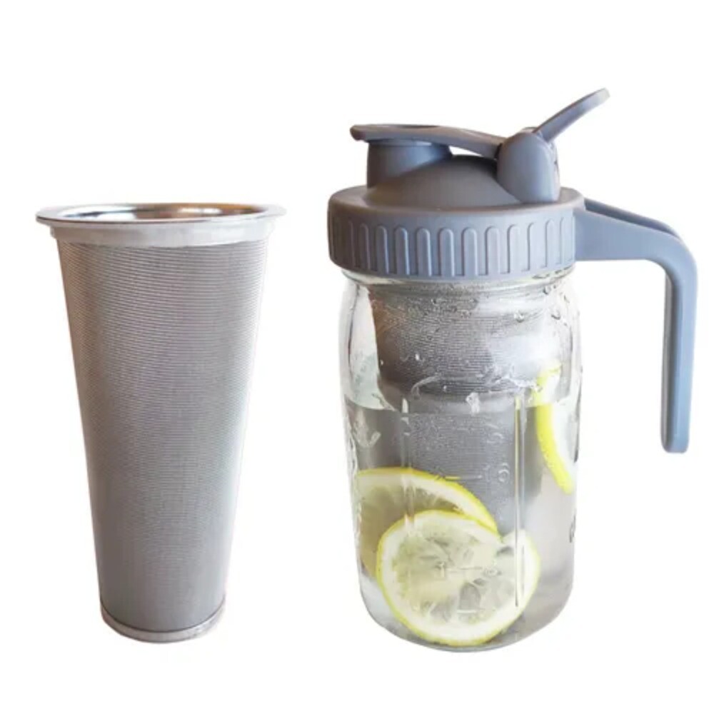Mason Jars Strainer Cylindrical Coffee Filter Wide Mouth DIY Iced Tea