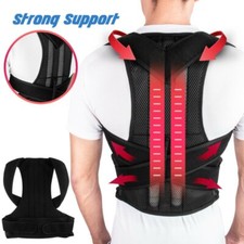 Unisex Adjustable Posture Corrector full Back Support Shoulder Lumbar Brace Belt