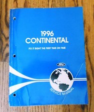 1996 Lincoln Continental Factory Service Manual Used