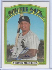 YERMIN MERCEDES 2021 TOPPS HERITAGE REAL ONE BLUE INK ROOKIE AUTO RC #ROA-YME