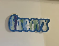 Groovy Scrapbook Title Handmade Paper Pierced Die Cut