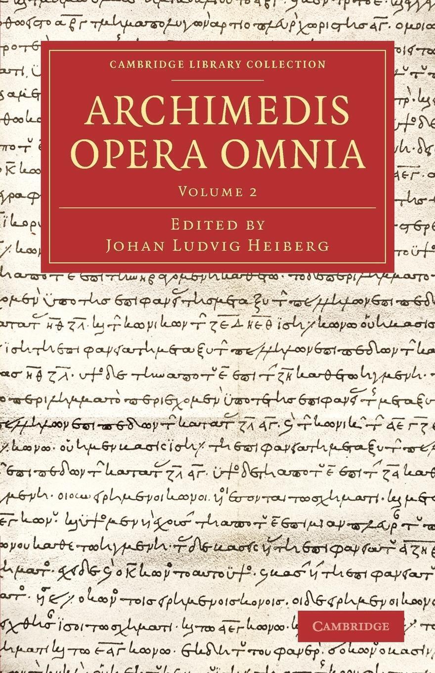 Thumbnail - Archimedes Opera Omnia - Volume 2 | Archimedes | Taschenbuch |