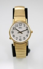 Timex Indiglo Orologio Da Polso Donna In Acciaio Inox Oro WR Bianco Quarzo