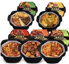 Famous Haidilao Instant Mini Hotpot Meal Kit- Beef, Sausage & Vegetable flavors