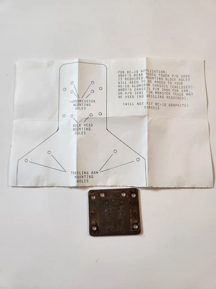 Team Associated Rc10 Drill Plate Mounting Guide - Image 2 of 4