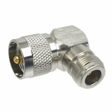 UHF PL259 Male Plug to N Female Jack Right angle RF Coaxial Adapter Connector