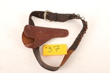 Vintage Unbranded Western Style RH Revolver Holster and Western Style Belt USED