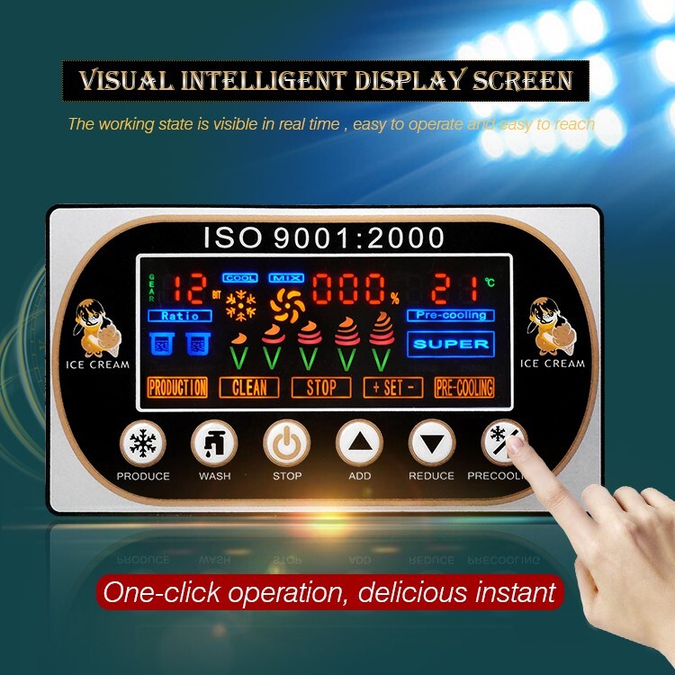 Commercial Floor Style 7 flavors soft serve ice cream machine,ice cream maker