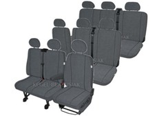 Ford Transit 9 - Sitzer Sitzbezüge Schonbezüge Sitzschoner Set in Grau Ford Transit 9 - Sitzer Sitzbezüge Schonbezüge Sitzschoner Set in Grau